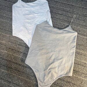 Tummy Control Spaghetti Thong Bodysuits 2 piece set (NEVER WORN)